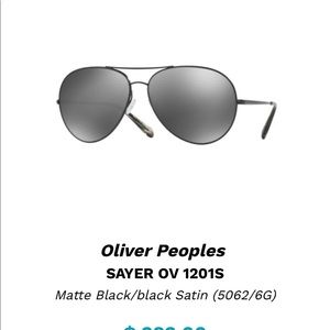 Oliver people’s Aviator